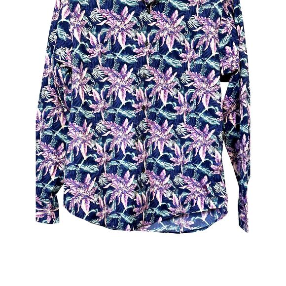 Tommy Bahama Siesta Key Night Flower Shirt Button Up Long Sleeves Multi M S NWT - Picture 4 of 11